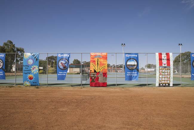 Image of outdoor netball court in Quairading