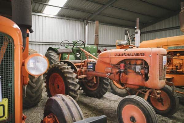 Image of old tractors in the machinery museum in Quairading
